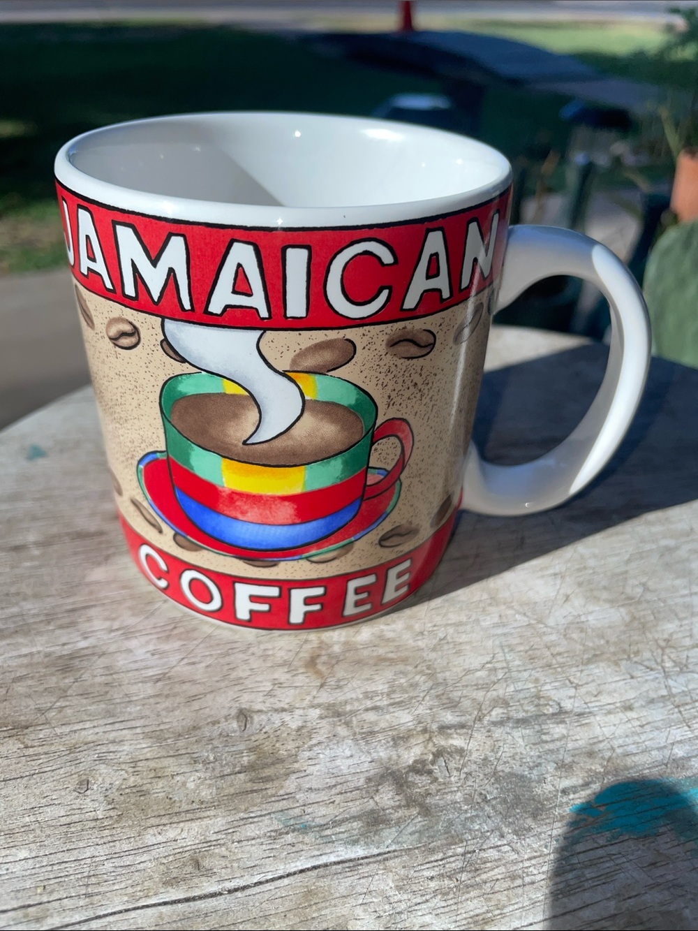 Jamaican Coffee Colorful 1996 Sue Zipkin coffee tea  Mug